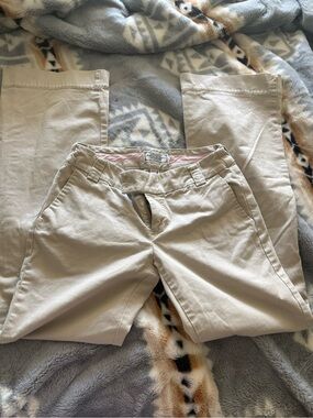 American Eagle Outfitters Women's Straight Leg Beige Jeans